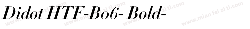 Didot HTF-B06- Bold字体转换